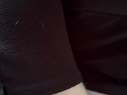 Chubby blonde milf fucks herself in car in public big pussy talks dirty  masterbates dildo 3/16