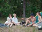 RIM4K. Horny couples lick asses in the woods. Hot fetish sex with Kioto & Funky Town 6/16