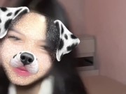 Puppy girl Sucking my dick So she is pretty -โดนสาวใส่ฟิลเตอร์น้องหมาจับอมควย ทั้งน่ารักทั้งเสียวควย 3/16