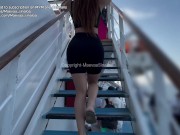 VLOG CORSE - I get my tight little pussy filled in the ferry cabin 8/16