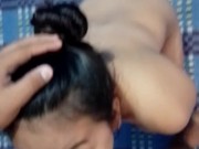 Hermosa chica mexicana dando un oral a su novio 6/16