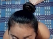 Hermosa chica mexicana dando un oral a su novio 9/16