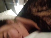 OW! You’re hurting me!  Green eyed girl enjoys huge meaty cock 3/16