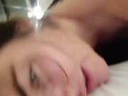 OW! You’re hurting me!  Green eyed girl enjoys huge meaty cock 9/16