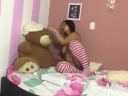 My stepsister has sex with her teddy bear 7/16