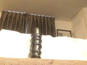 huge ribbed jet dildo right in my ass 16/16