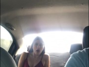 GIRL SEDUCES PLATFORM DRIVER AND MASTURBATES. 13/16