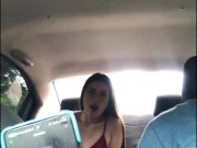 GIRL SEDUCES PLATFORM DRIVER AND MASTURBATES. 7/16