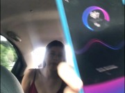 GIRL SEDUCES PLATFORM DRIVER AND MASTURBATES. 8/16