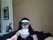 Sexy nun fucks themself ;), more content on onlyfans @island_sorceress 1/16