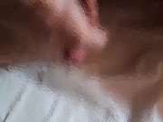 Masturbation　1週間ぶりにAV見ながらローションオナニーで気持ち良く射精 15/16