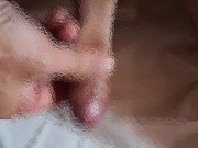 Masturbation　1週間ぶりにAV見ながらローションオナニーで気持ち良く射精 3/16