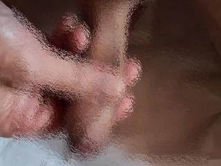 Masturbation　1週間ぶりにAV見ながらローションオナニーで気持ち良く射精