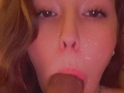 Slowly and sensually sucking / teasing your cock with my tongue 👅 4/16