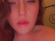 Slowly and sensually sucking / teasing your cock with my tongue 👅 6/16