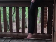 Touching Myself To The Sounds Of Nature To Start My Day At The Log Cabin 12/16