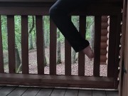 Touching Myself To The Sounds Of Nature To Start My Day At The Log Cabin 13/16