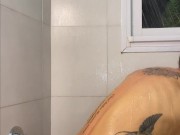 Horny MILF can't contain herself in the shower 6/16