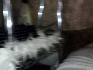 Sexy lingerie babe masturbating with sexy nails