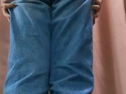 巨乳JKがジーンズでおしがまおもらしオナニー 5/16