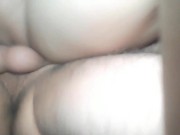 Chubby girl gets fucked hard without a condom! My balls bounce hard against her pussy 11/16