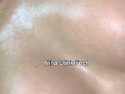 Really Sweaty Armpit Licking and Sniffing! Your Neighbor hot Boobs! Topless. 13/16