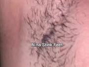 Really Sweaty Armpit Licking and Sniffing! Your Neighbor hot Boobs! Topless. 16/16