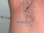 Really Sweaty Armpit Licking and Sniffing! Your Neighbor hot Boobs! Topless. 9/16