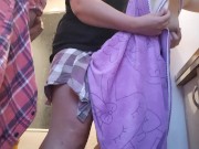 Our milf stepmom masturbates while watching me fuck my stepsister in the kitchen - IkaSmokS 15/16