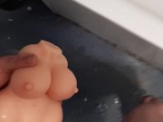 Teens Super tiny doll gets fucked and cum on twice and the 3rd had nothing left 4/16