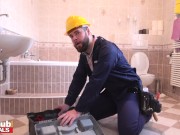 FAKEhub - Threesome with lesbian couple with contrasting bodies brunette and redhead busty and small tits 3/16