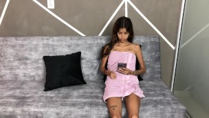 horny young woman fucks the domiciliary man from her neighborhood, she loves his big cock in her pus