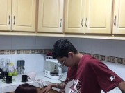 Delicious blowjob on my stepbrother's cock 10/16