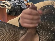 The feeling of my dick and balls being the only part of me exposed is exciting 3/16