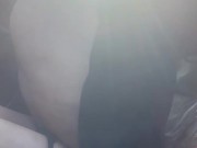 Sexy Thick Tatted Goth Masturbates and Rides Dildo in Public on long drive 13/16