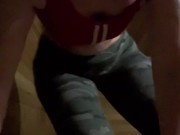 Hot Fitness Instuctor Masterbates in Sauna After Class While Remembering Good Fucks 4/16