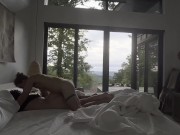 Raw, romantic sunrise sex and creampie (real couple) 13/16