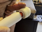 Quick magic wand and cum session 6/16