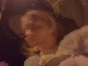 Outdoor tits BDSM with clothespins and a car passing by 14/16