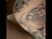 Amelia sucks dick outside then gets both holes railed 10/16