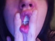 Spit Play Oral Fingering Gagging Do You Want to Make me Cry For It? Beg for It PinkMoonLust Onlyfans 1/16