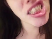 I Want You to Train my Throat Gagging on Toys Snapchat Oral Fixation Dirty Talk Cock Worship Onyfans 9/16