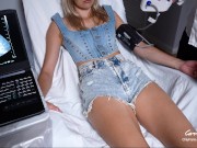 Fake Doctor Examination leads to a Teen's strong Orgasms 2/16