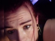 Goth slut sucks toy 4/16