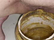Girl pisses in 5lb jar of peanut butter 11/16