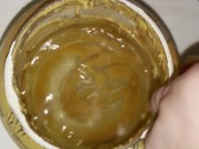 Girl pisses in 5lb jar of peanut butter 16/16