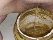 Girl pisses in 5lb jar of peanut butter 6/16