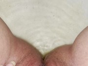 Babe pisses in warm tub water 14/16