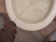 Took a Piss and couldn’t resist masturbating!  *moaning* 1/16