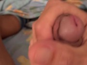 My pov wanking hard long cock 15/16